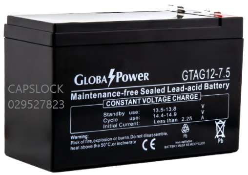 Global power battery 12V7.5Ah