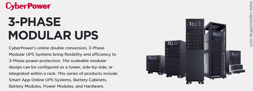 cyberpower 3 phase modular ups system
