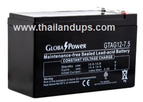 Global power battery 12v7.5ah
